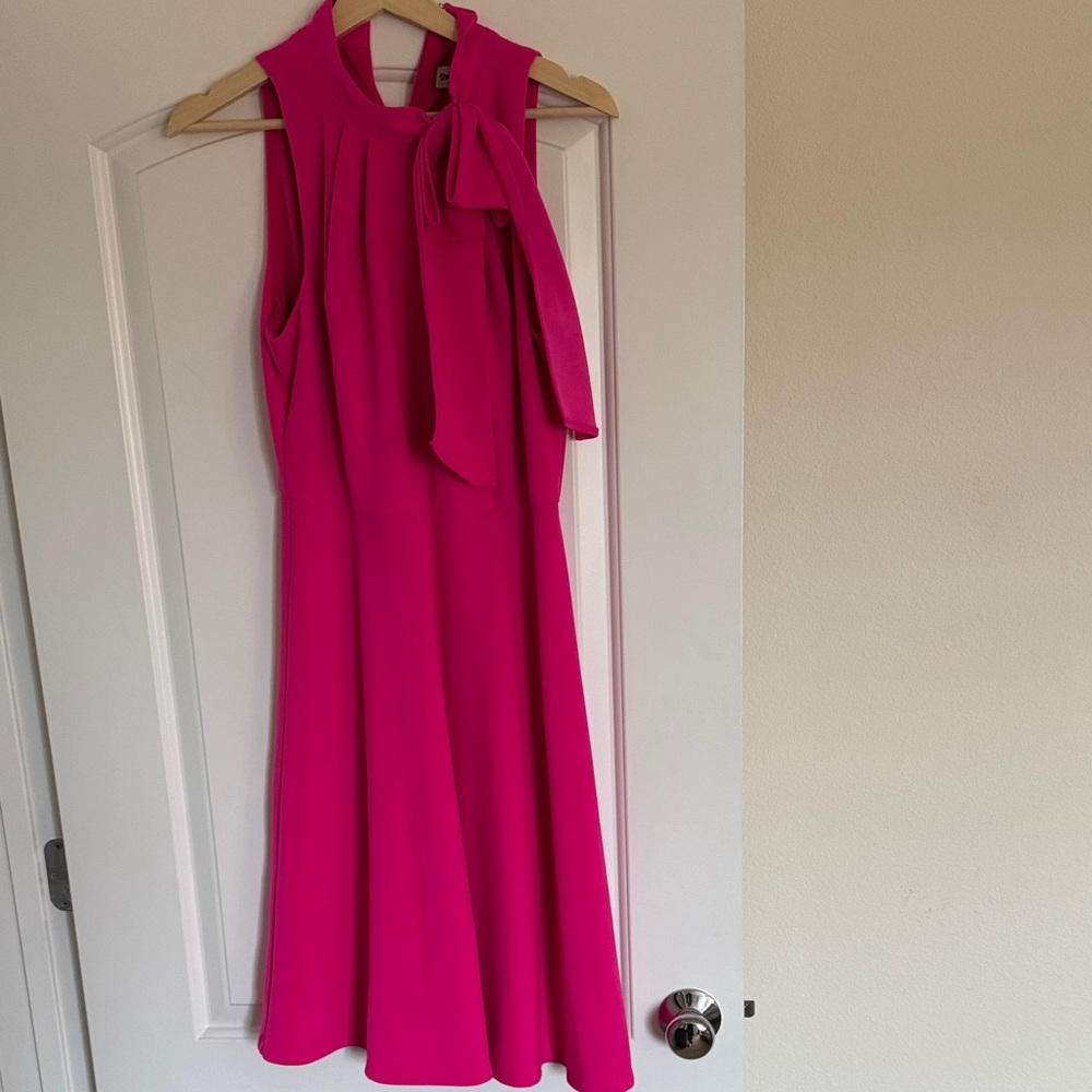 Shelby & Palmer Vibrant Pink Midi Dress